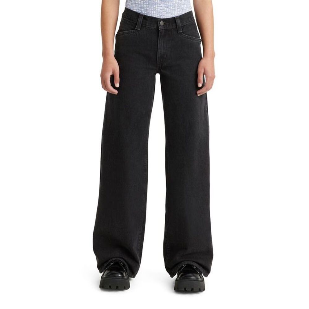 Levi's Black Wide-Leg Jeans